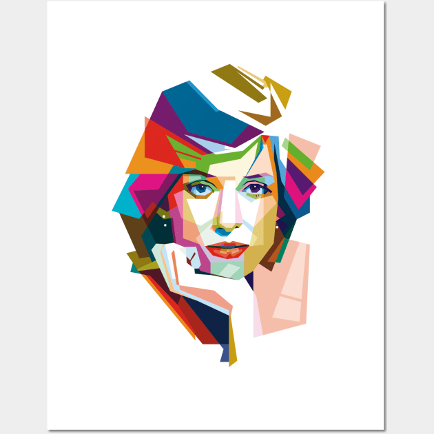 WPAP lady diana Wall Art by pucil03